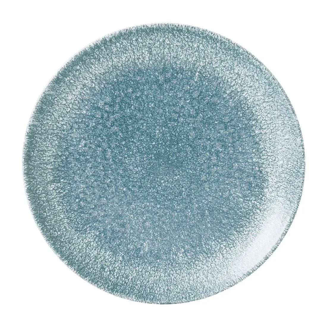 DE885 Churchill Studio Prints Raku Round Plate Topaz Blue 165mm (Pack of 12) - JD Catering Equipment Solutions Ltd