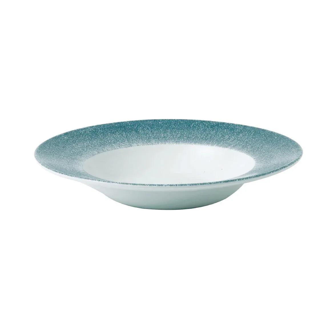 DE886 Churchill Studio Prints Raku Wide Rim Bowl Topaz Blue 280mm (Pack of 12) - JD Catering Equipment Solutions Ltd
