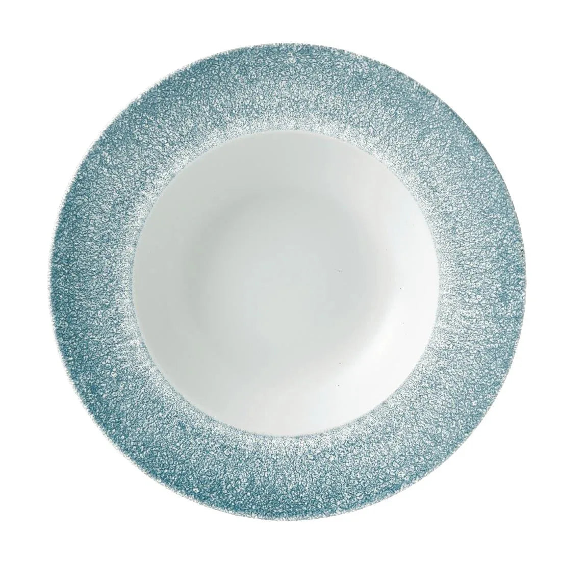 DE886 Churchill Studio Prints Raku Wide Rim Bowl Topaz Blue 280mm (Pack of 12) - JD Catering Equipment Solutions Ltd