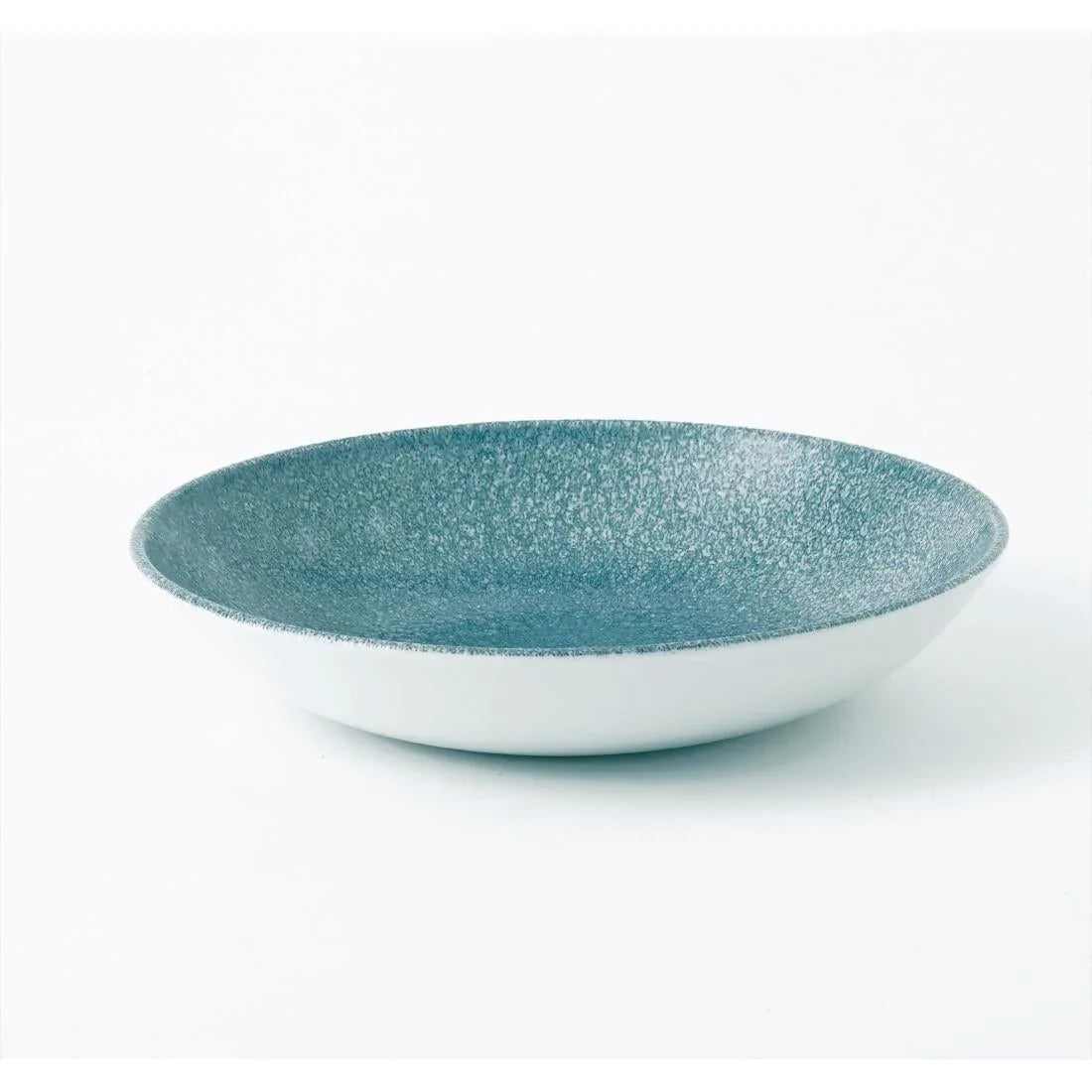 DE888 Churchill Studio Prints Raku Round Coupe Bowl Topaz Blue 248mm (Pack of 12) - JD Catering Equipment Solutions Ltd