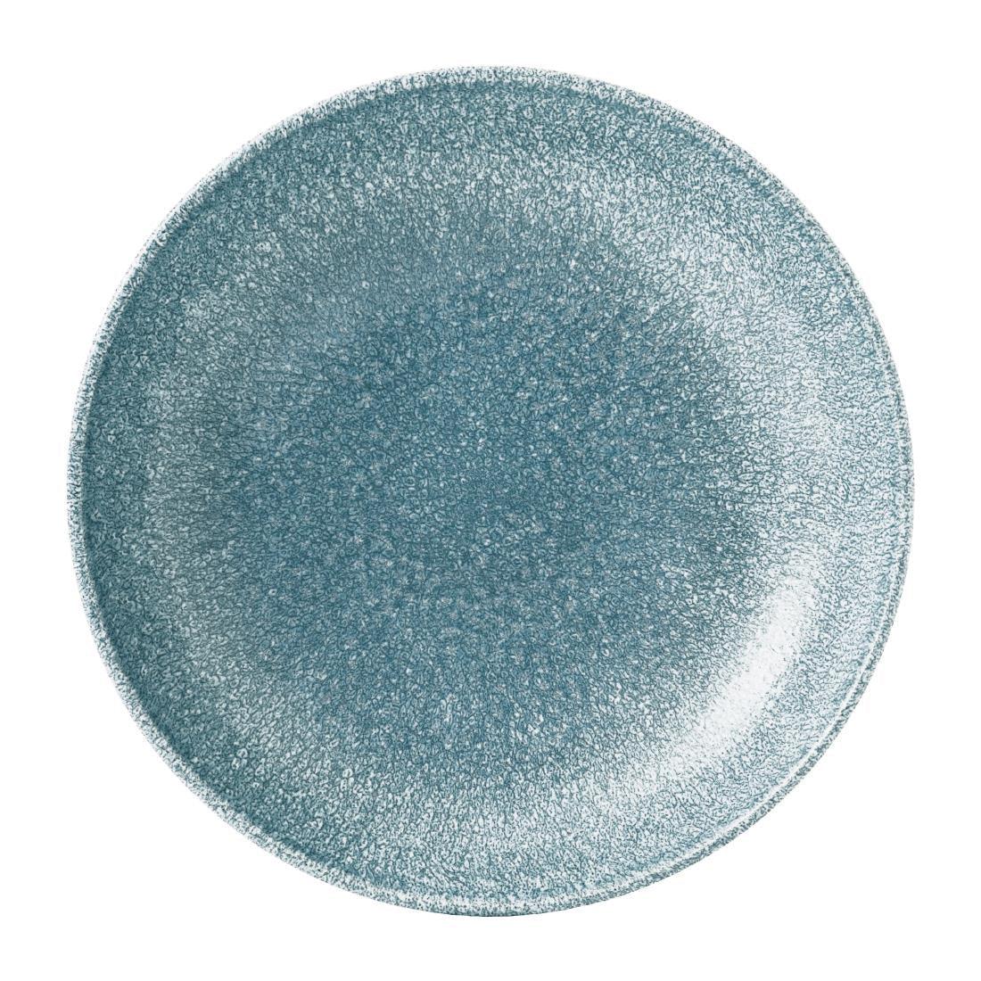 DE889 Churchill Studio Prints Raku Round Coupe Bowl Topaz Blue 182mm (Pack of 12) - JD Catering Equipment Solutions Ltd