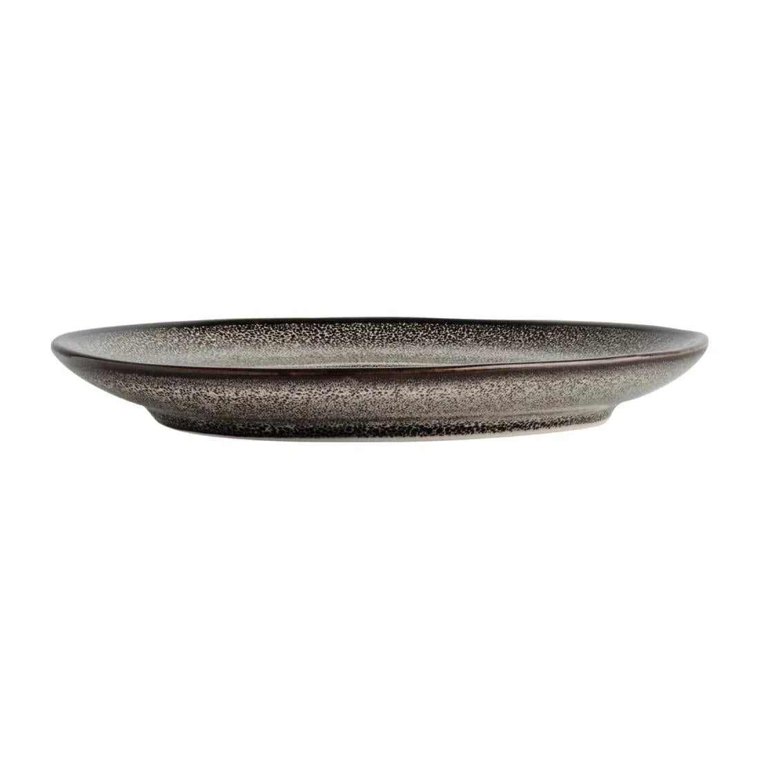 DF182 Olympia Mineral Triangular Cappuccino Saucer Grey Stone 150mm (Pack of 6) - JD Catering Equipment Solutions Ltd