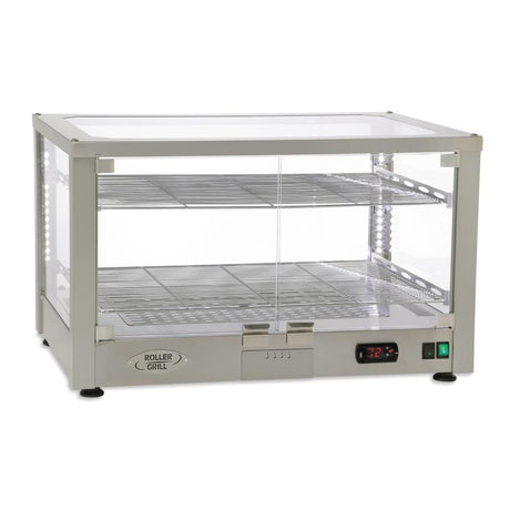 DF410 Roller Grill Heated 2 Shelf Display Cabinet WD780 SI JD Catering Equipment Solutions Ltd