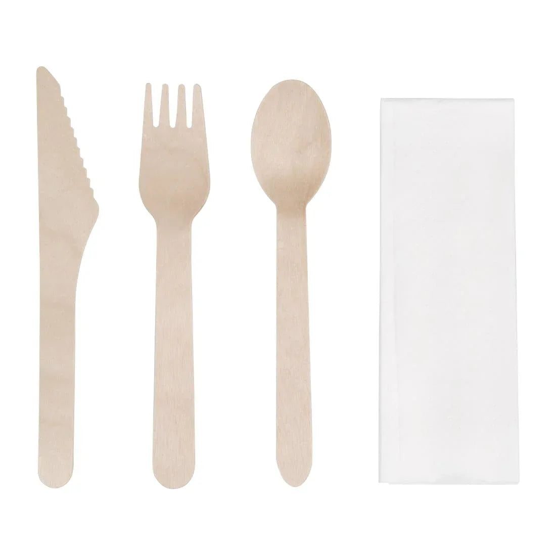 DF422 Fiesta Compostable Wooden Cutlery Meal Pack (Pack of 250) - JD Catering Equipment Solutions Ltd