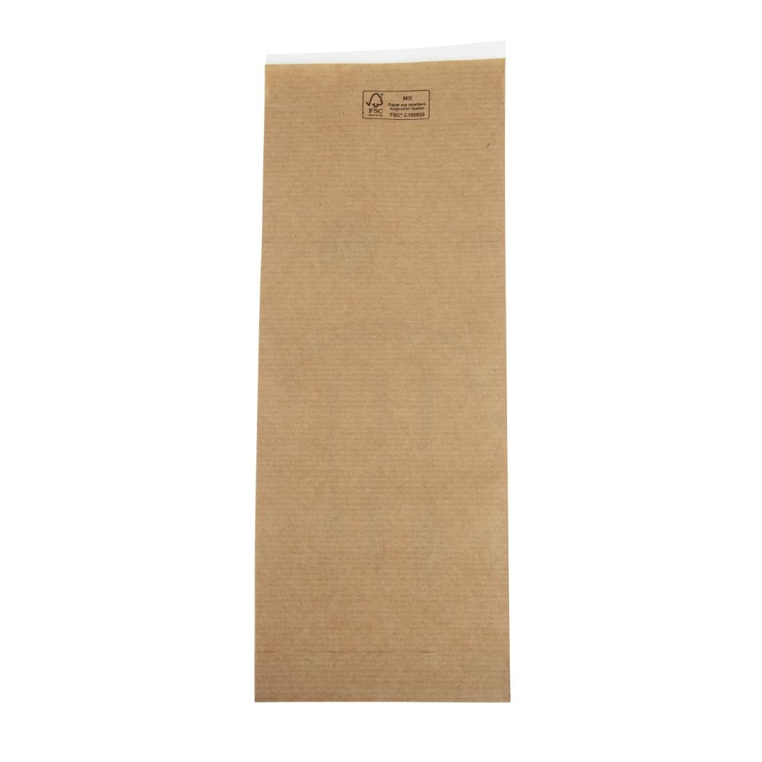 DF696 Kraft Recyclable Sealable Paper Cutlery Bags (Pack of 2000) JD Catering Equipment Solutions Ltd