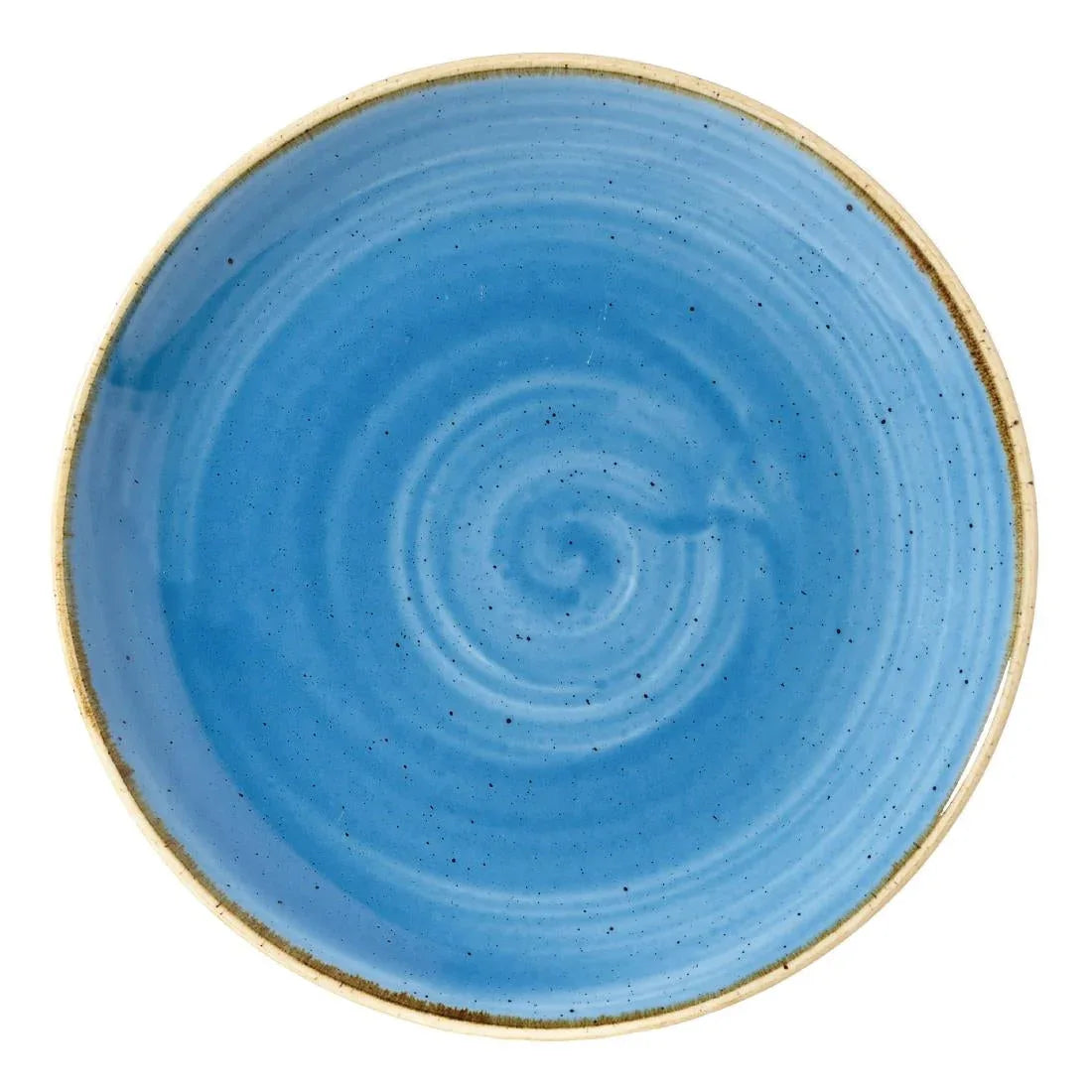 DF767 Churchill Stonecast Round Coupe Plate Cornflower Blue 165mm (Pack of 12) - JD Catering Equipment Solutions Ltd