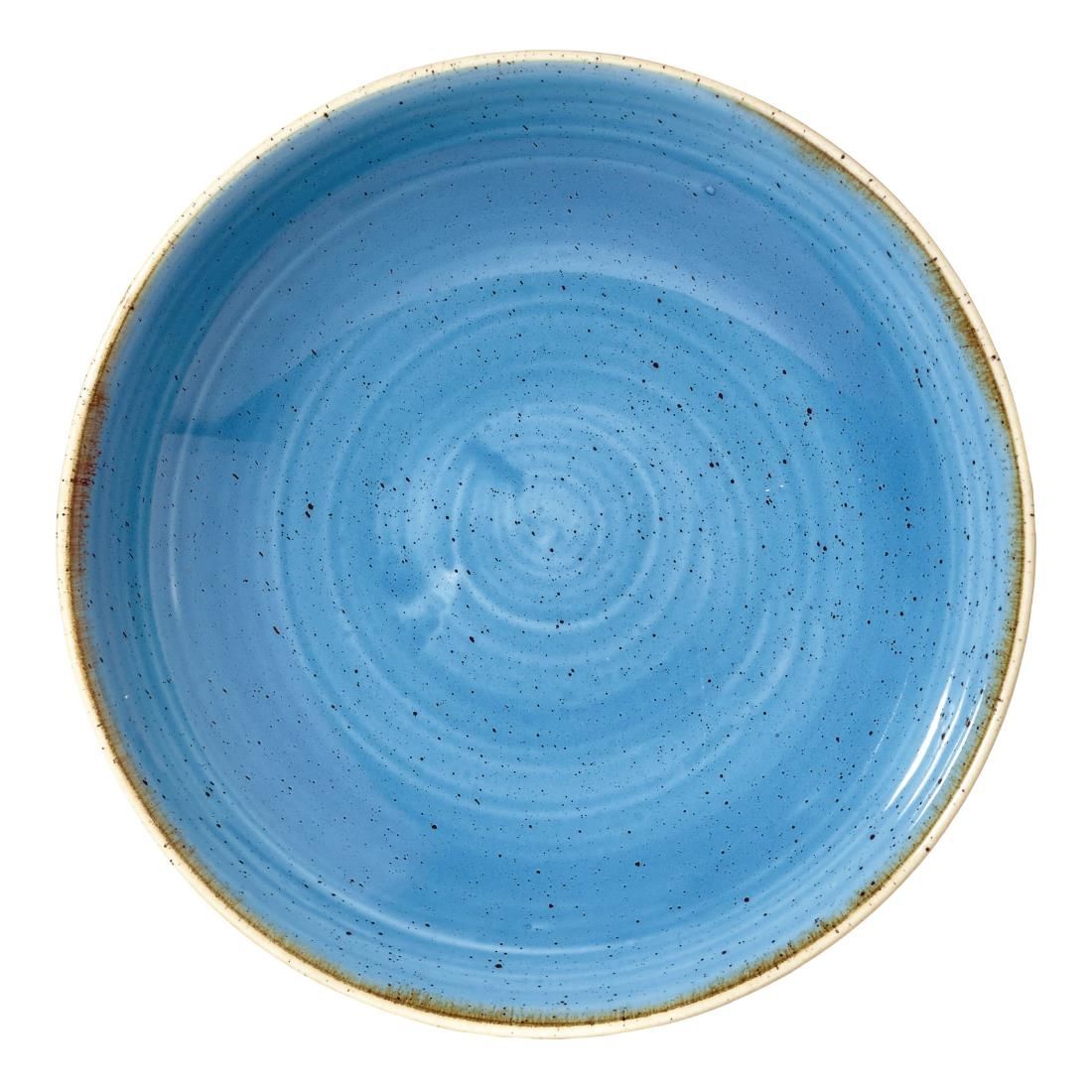 DF777 Churchill Stonecast Round Coupe Bowl Cornflower Blue 184mm (Pack of 12) JD Catering Equipment Solutions Ltd