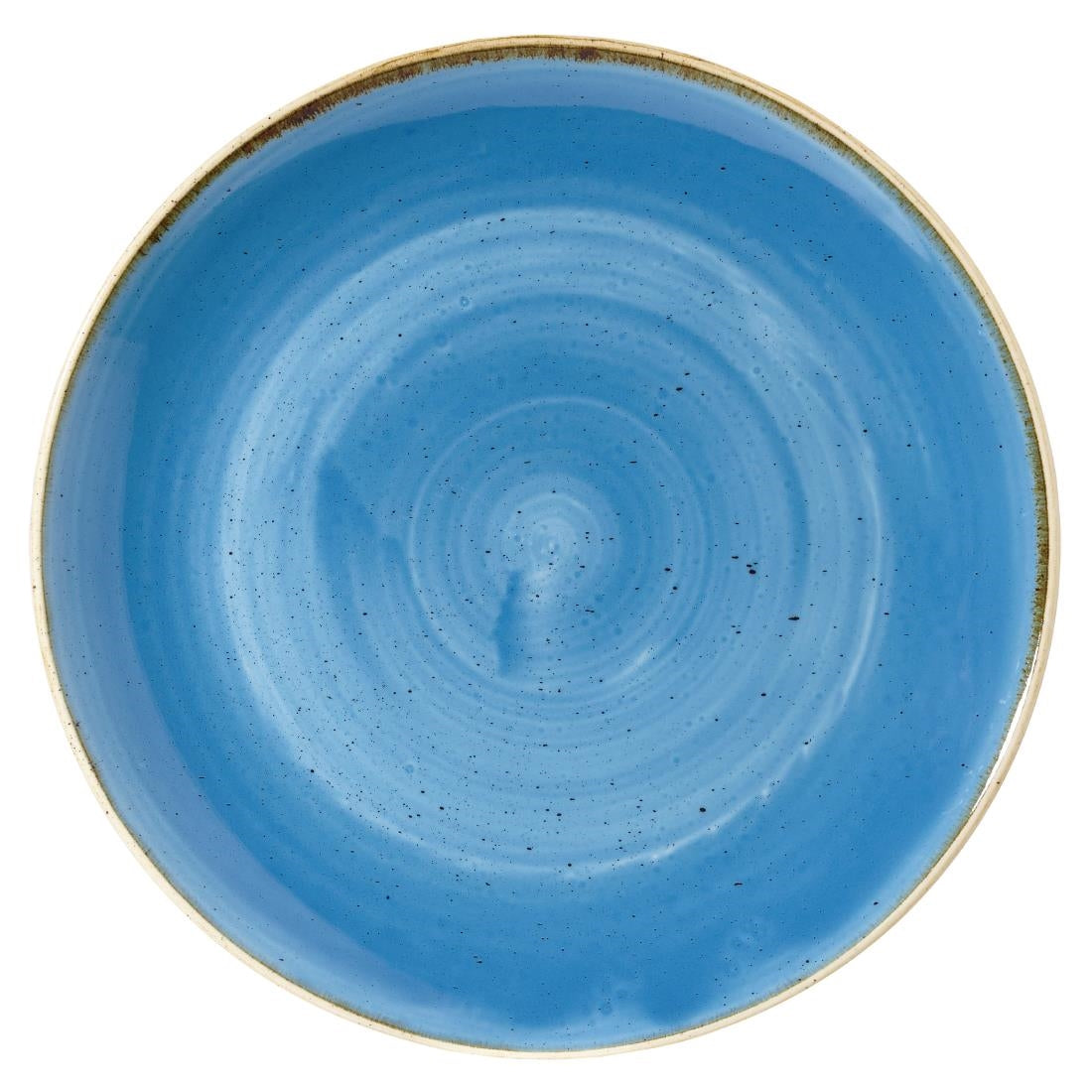 DF781 Churchill Stonecast Round Coupe Bowl Cornflower Blue 311mm (Pack of 6) JD Catering Equipment Solutions Ltd
