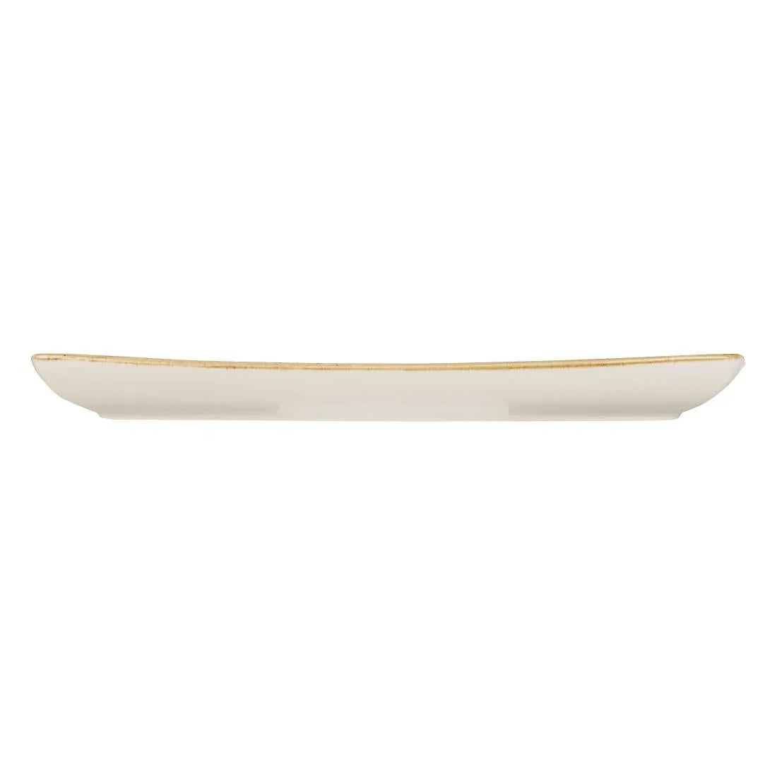 DF791 Churchill Stonecast Rectangular Plate Mustard Seed Yellow 295 x 150mm - JD Catering Equipment Solutions Ltd