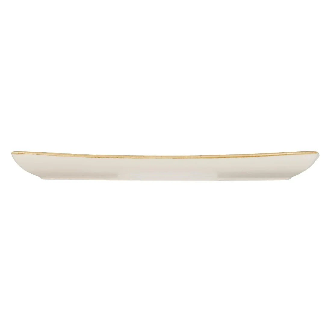 DF792 Churchill Stonecast Rectangular Plate Mustard Seed Yellow 350 x 185mm - JD Catering Equipment Solutions Ltd