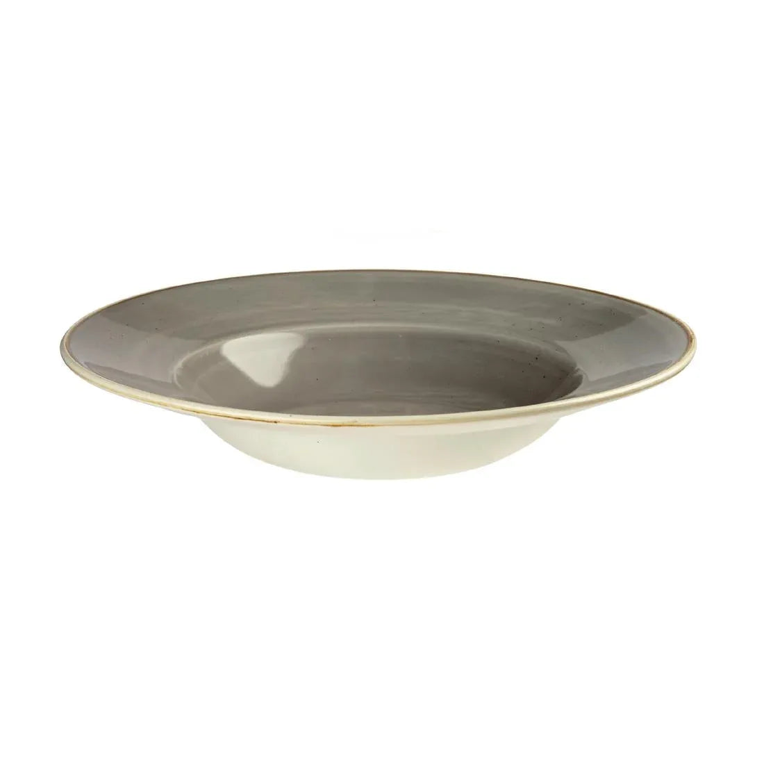 DF797 Churchill Stonecast Round Wide Rim Bowl Peppercorn Grey 240mm (Pack of 12) - JD Catering Equipment Solutions Ltd