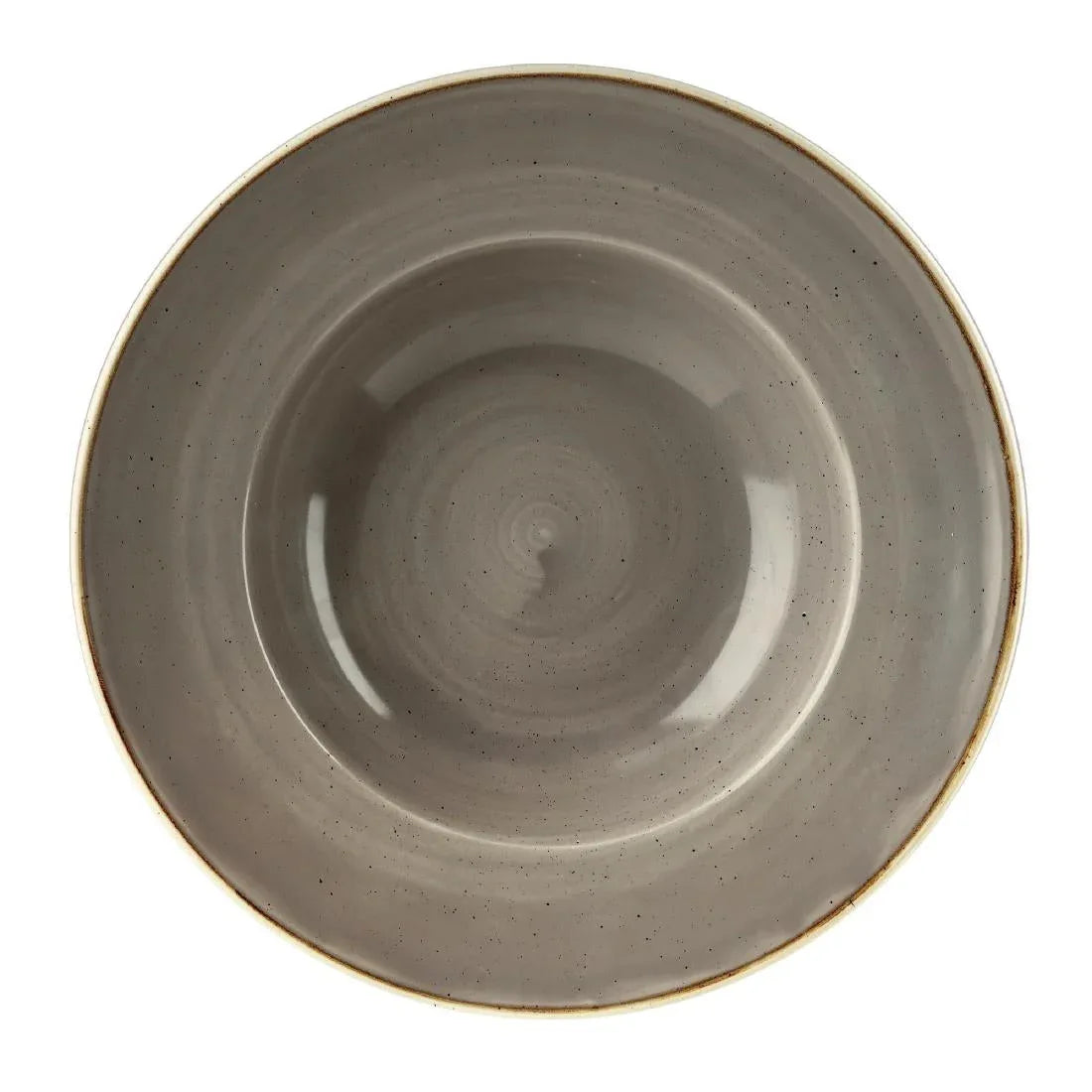 DF797 Churchill Stonecast Round Wide Rim Bowl Peppercorn Grey 240mm (Pack of 12) - JD Catering Equipment Solutions Ltd