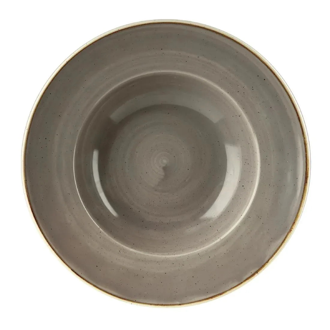 DF797 Churchill Stonecast Round Wide Rim Bowl Peppercorn Grey 240mm (Pack of 12) - JD Catering Equipment Solutions Ltd