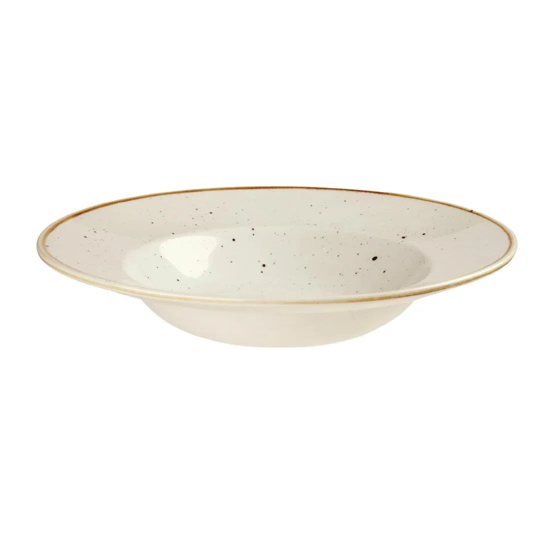 DF798 Churchill Stonecast Round Wide Rim Bowl Barley White 280mm (Pack of 12) - JD Catering Equipment Solutions Ltd