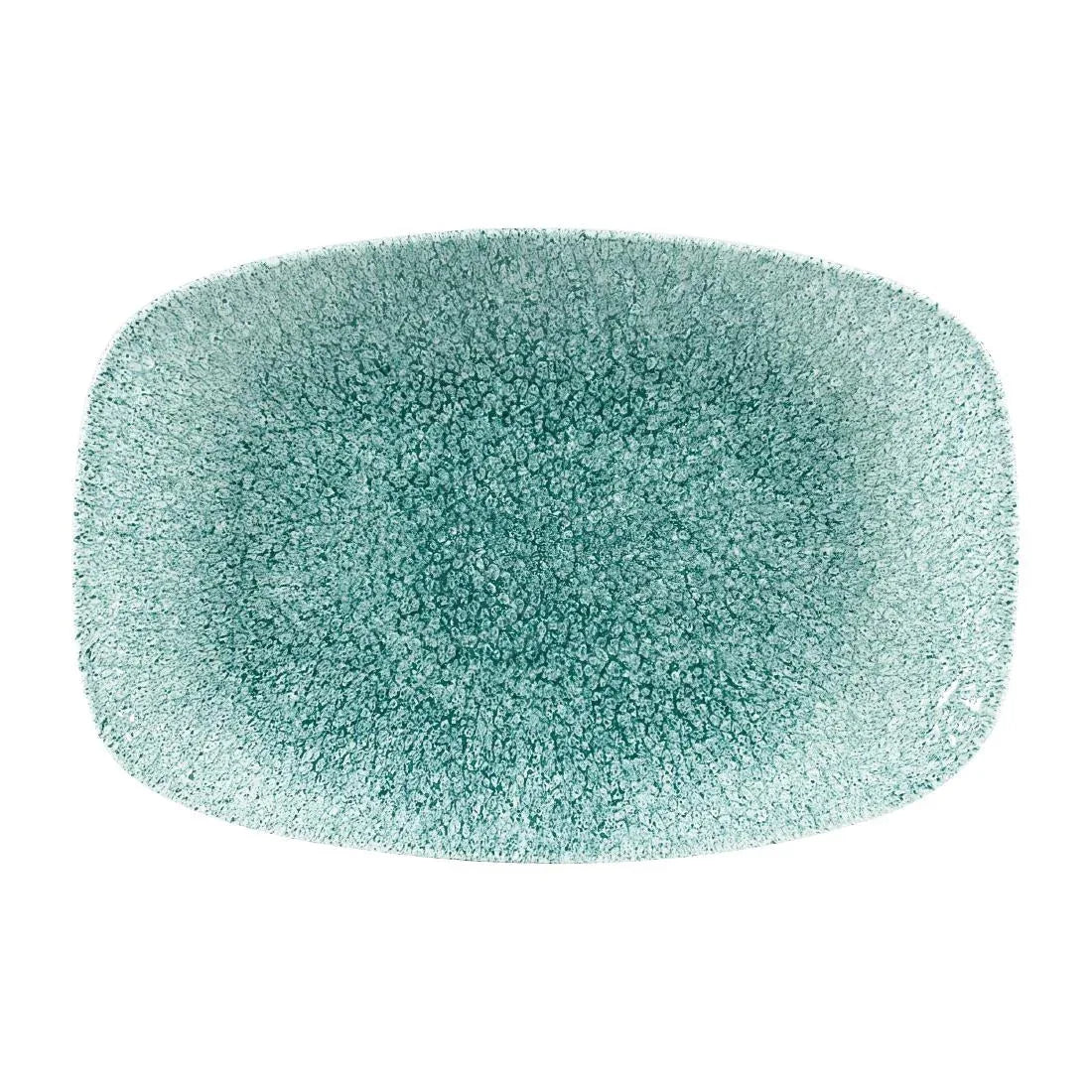 DF914 Churchill Raku Oblong Chef Plates Jade Green 157 x 237mm (Pack of 12) - JD Catering Equipment Solutions Ltd