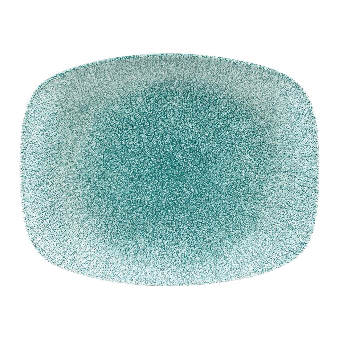 DF915 Churchill Raku Oblong Chef Plates Jade Green 202 x 261mm (Pack of 12) JD Catering Equipment Solutions Ltd