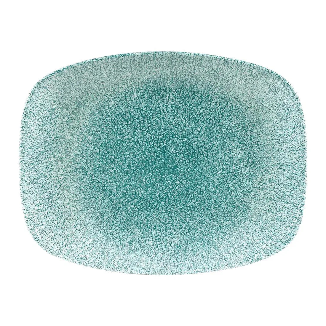 DF915 Churchill Raku Oblong Chef Plates Jade Green 202 x 261mm (Pack of 12) - JD Catering Equipment Solutions Ltd