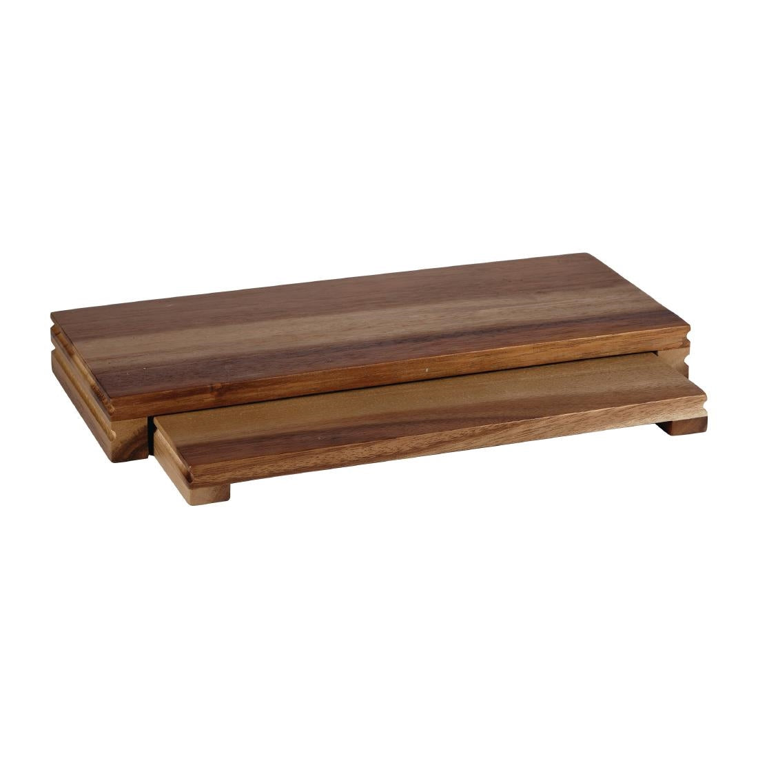 DF983 Churchill Alchemy Buffet Wooden Rectangular Presentation Boards 396mm JD Catering Equipment Solutions Ltd