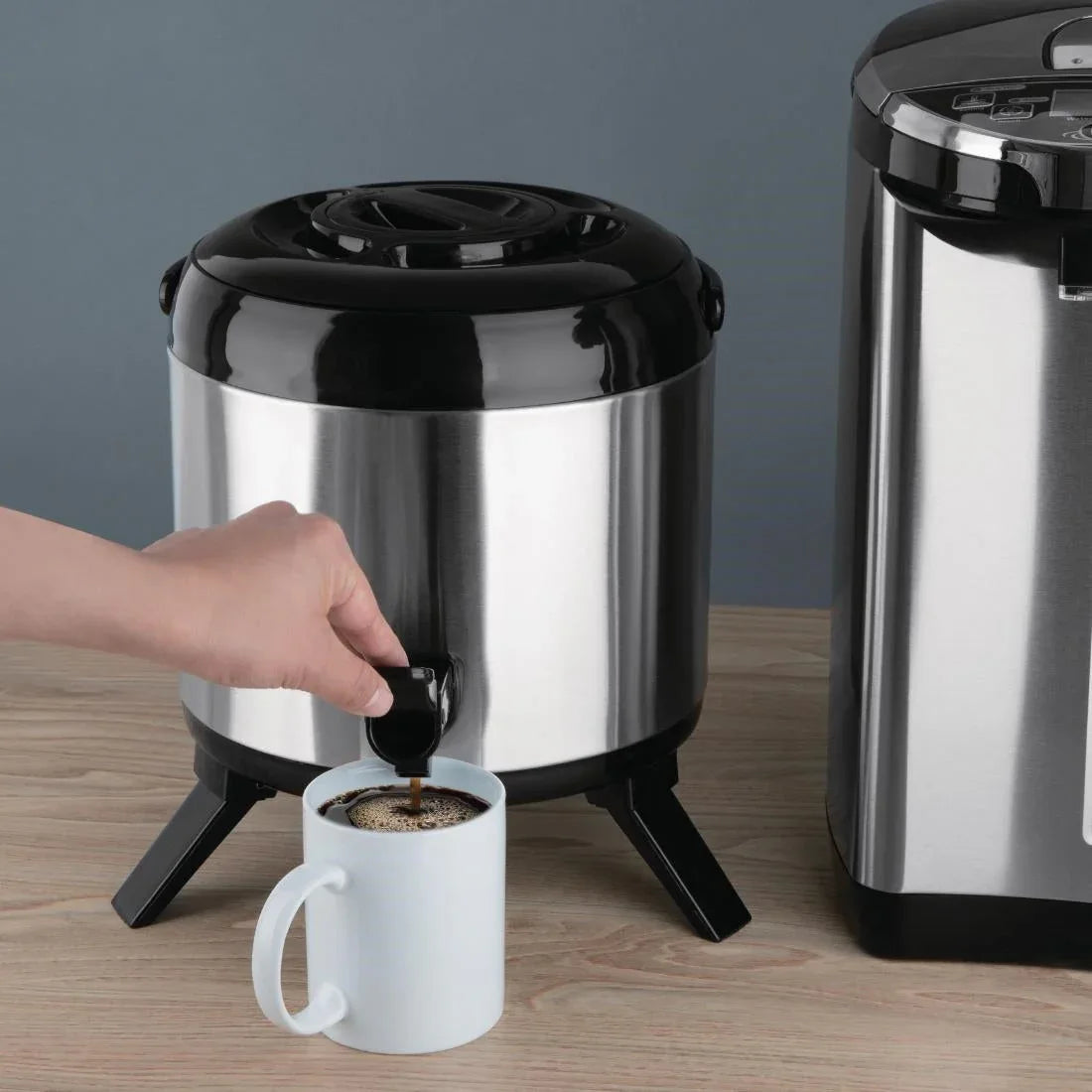DH709 Olympia Stainless Steel Double-Wall Beverage Dispenser 6Ltr - JD Catering Equipment Solutions Ltd