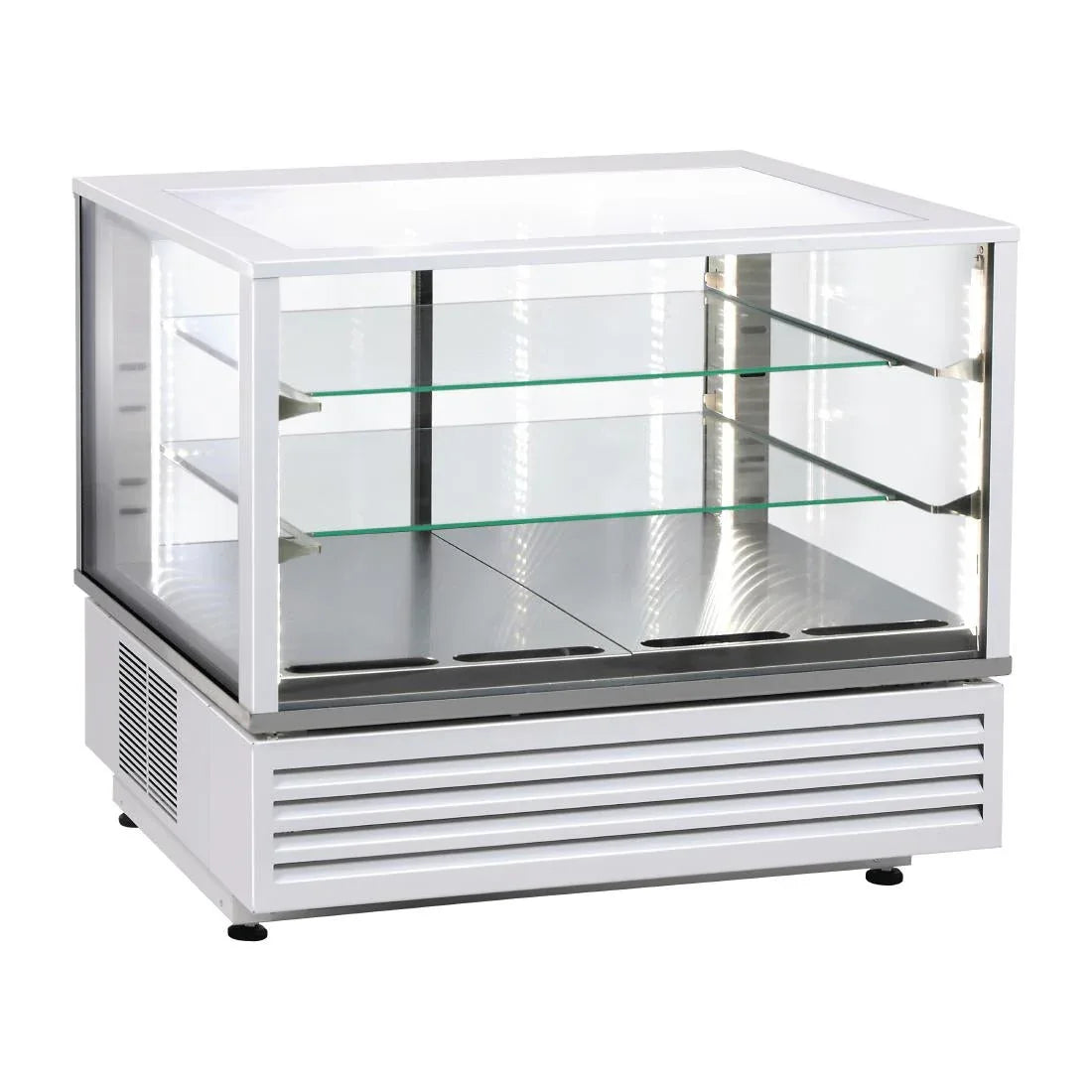 DH787 Roller Grill Countertop Chocolate Display Fridge White 800mm CDC800 W - JD Catering Equipment Solutions Ltd