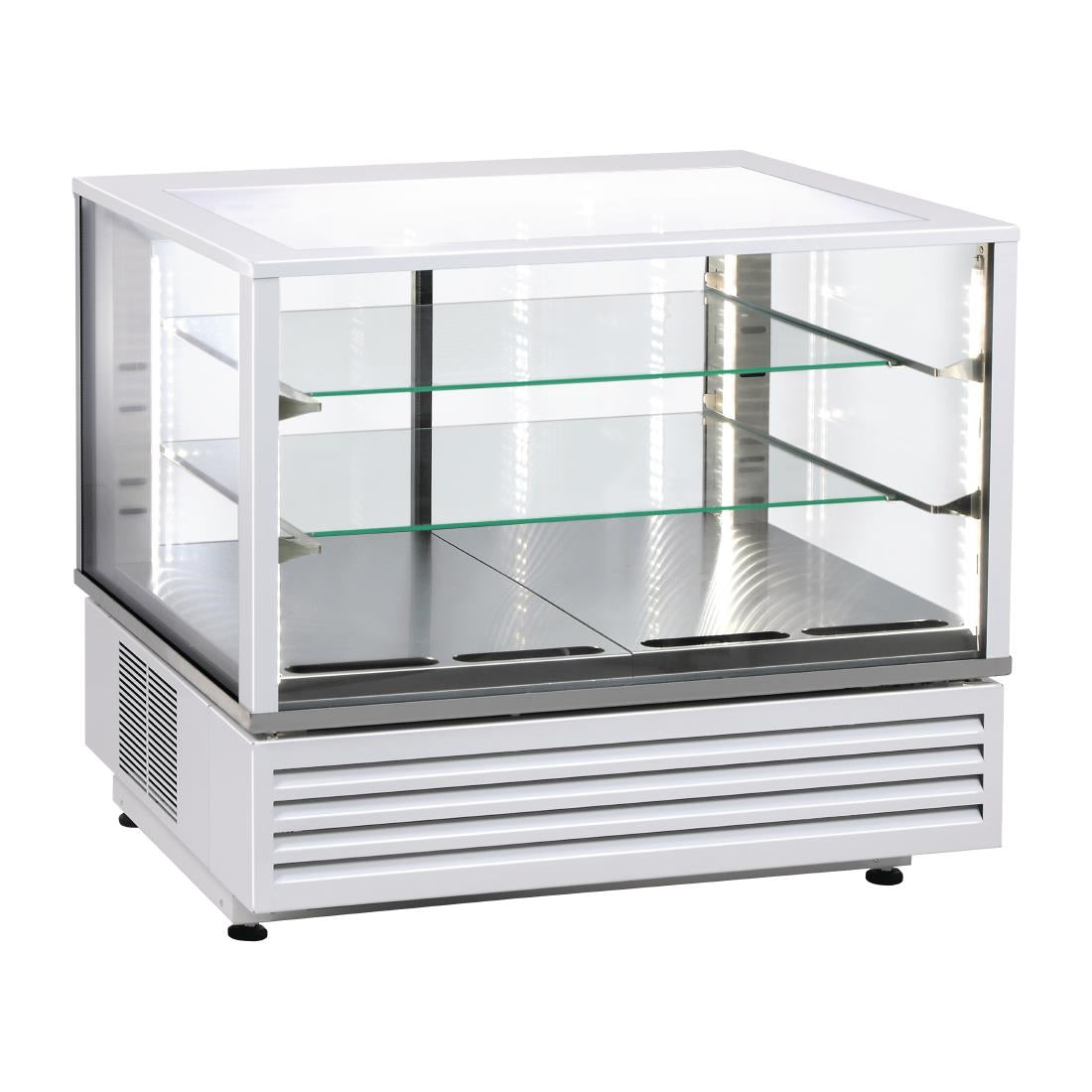 DH787 Roller Grill Countertop Chocolate Display Fridge White 800mm CDC800 W JD Catering Equipment Solutions Ltd