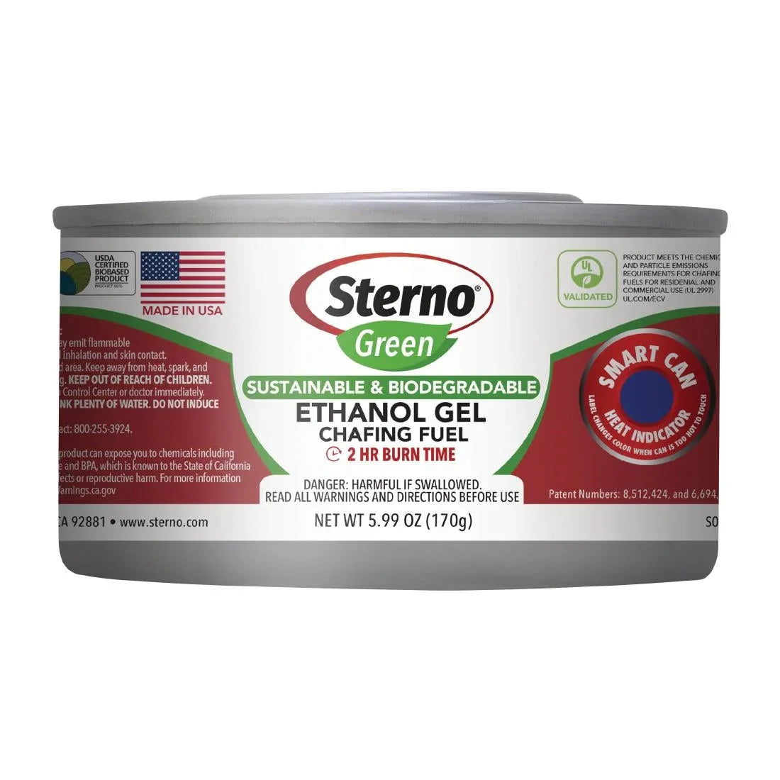 DH963 Sterno Green Ethanol Gel Chafing Fuel 2 Hour (Pack of 12) - JD Catering Equipment Solutions Ltd