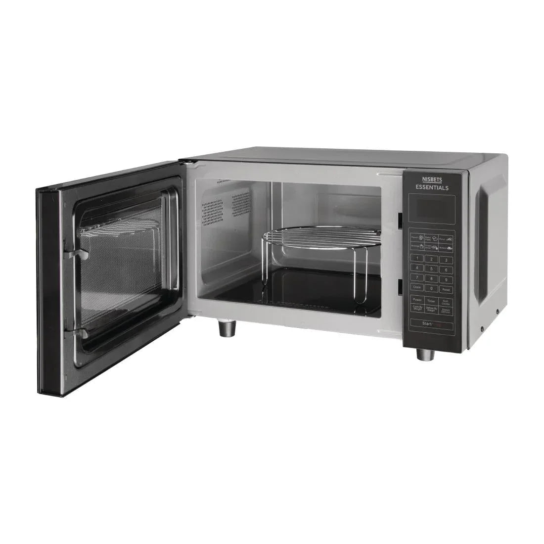 DJ610 Nisbets Essentials Flatbed Microwave 21ltr 750W - JD Catering Equipment Solutions Ltd