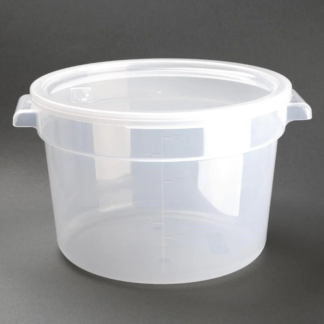DJ961 Vogue Polypropylene Round Food Storage Container 10Ltr - JD Catering Equipment Solutions Ltd