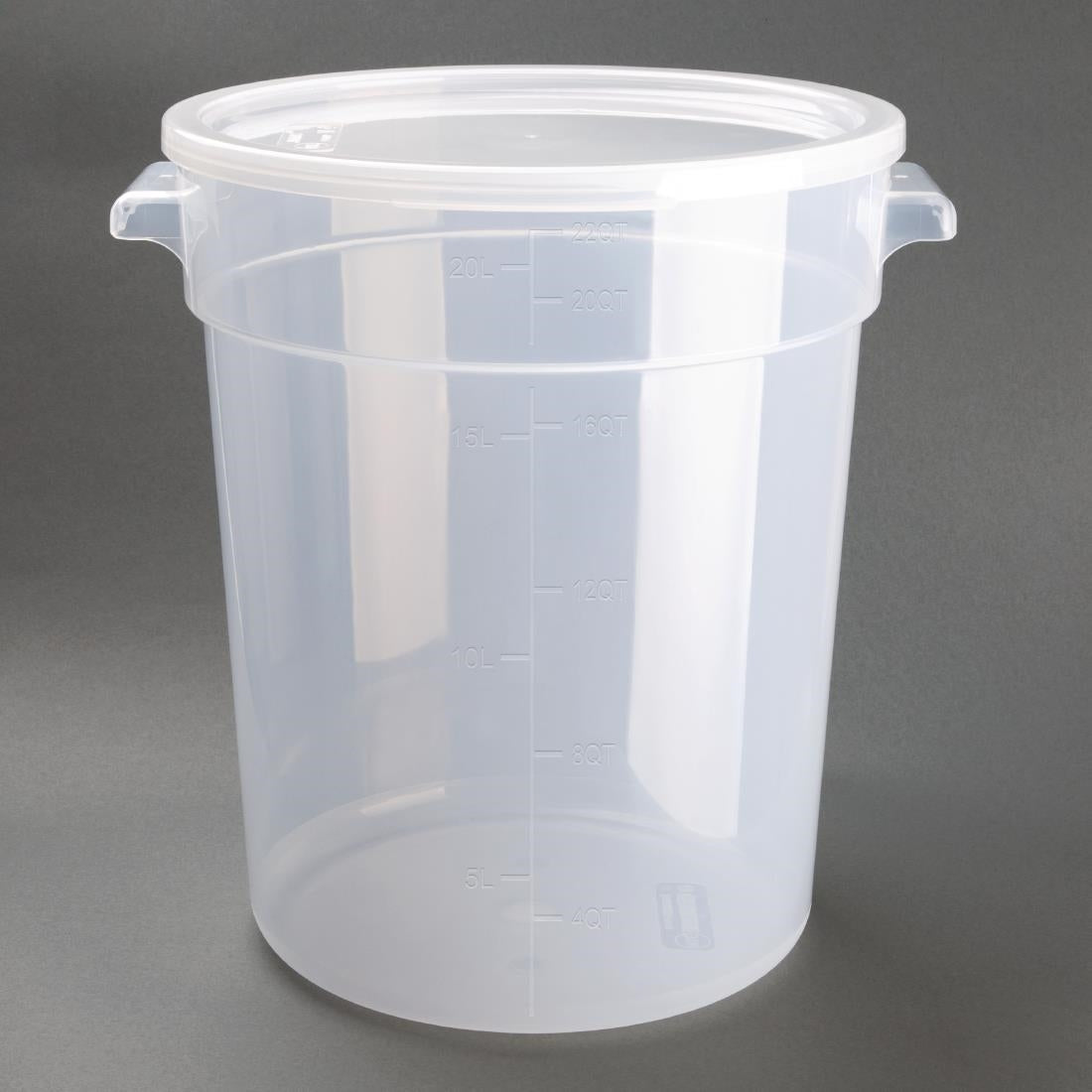 DJ962 Vogue Polypropylene Round Food Storage Container 20Ltr JD Catering Equipment Solutions Ltd