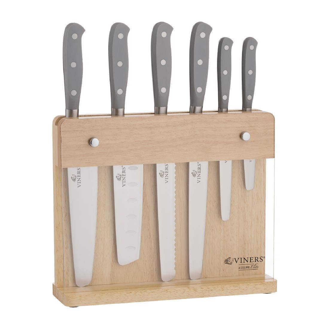DK141 Viners Assure Elite Knife Block Gift Box 7pcs JD Catering Equipment Solutions Ltd