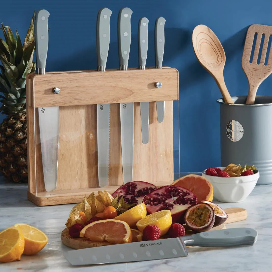 DK141 Viners Assure Elite Knife Block Gift Box 7pcs - JD Catering Equipment Solutions Ltd