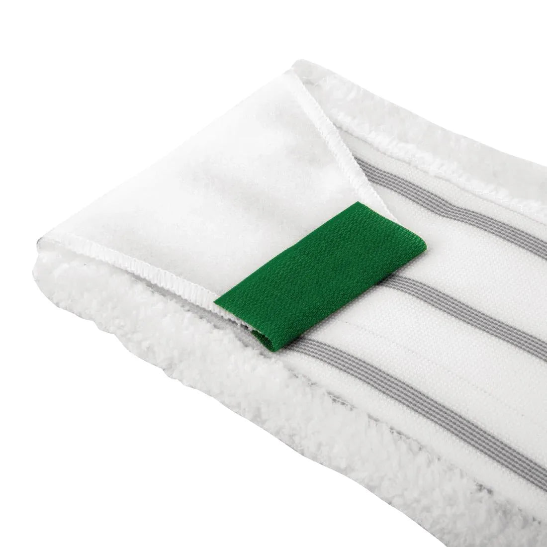DK217 SYR Microfibre 400mm Flat Mop Head Green - JD Catering Equipment Solutions Ltd