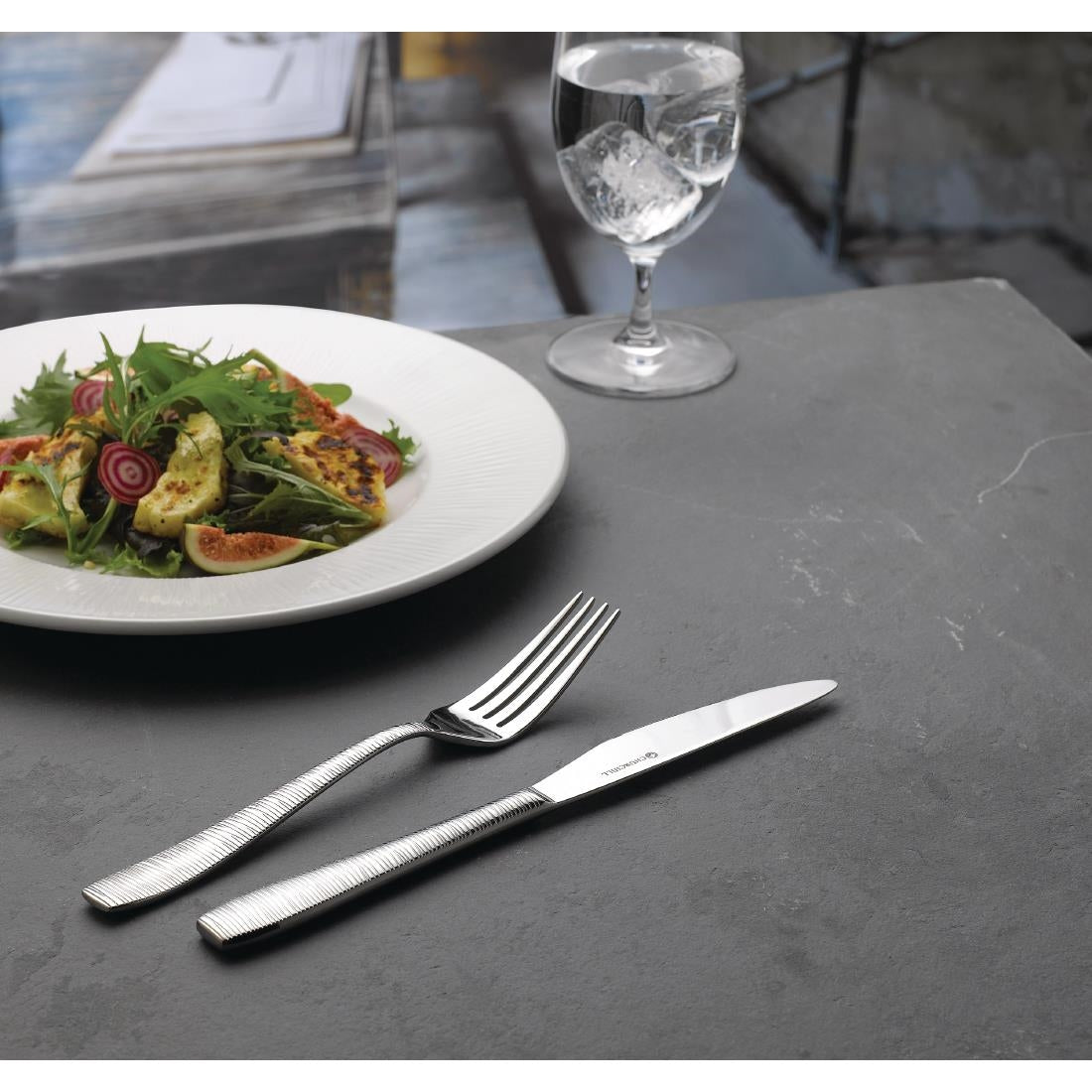 DK410 Churchill Bamboo Footed Plate 304mm (Pack of 12) JD Catering Equipment Solutions Ltd