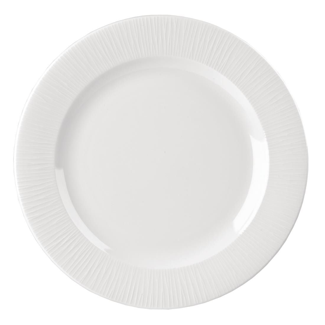 DK410 Churchill Bamboo Footed Plate 304mm (Pack of 12) JD Catering Equipment Solutions Ltd