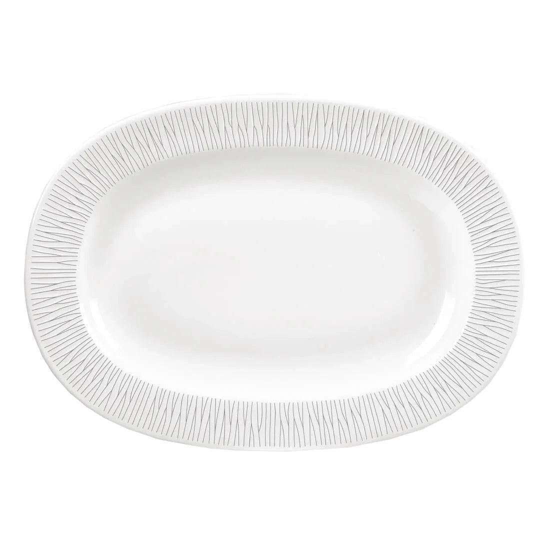 DK420 Churchill Bamboo Oval Dish Medium Rimmed 279mm (Pack of 6) - JD Catering Equipment Solutions Ltd