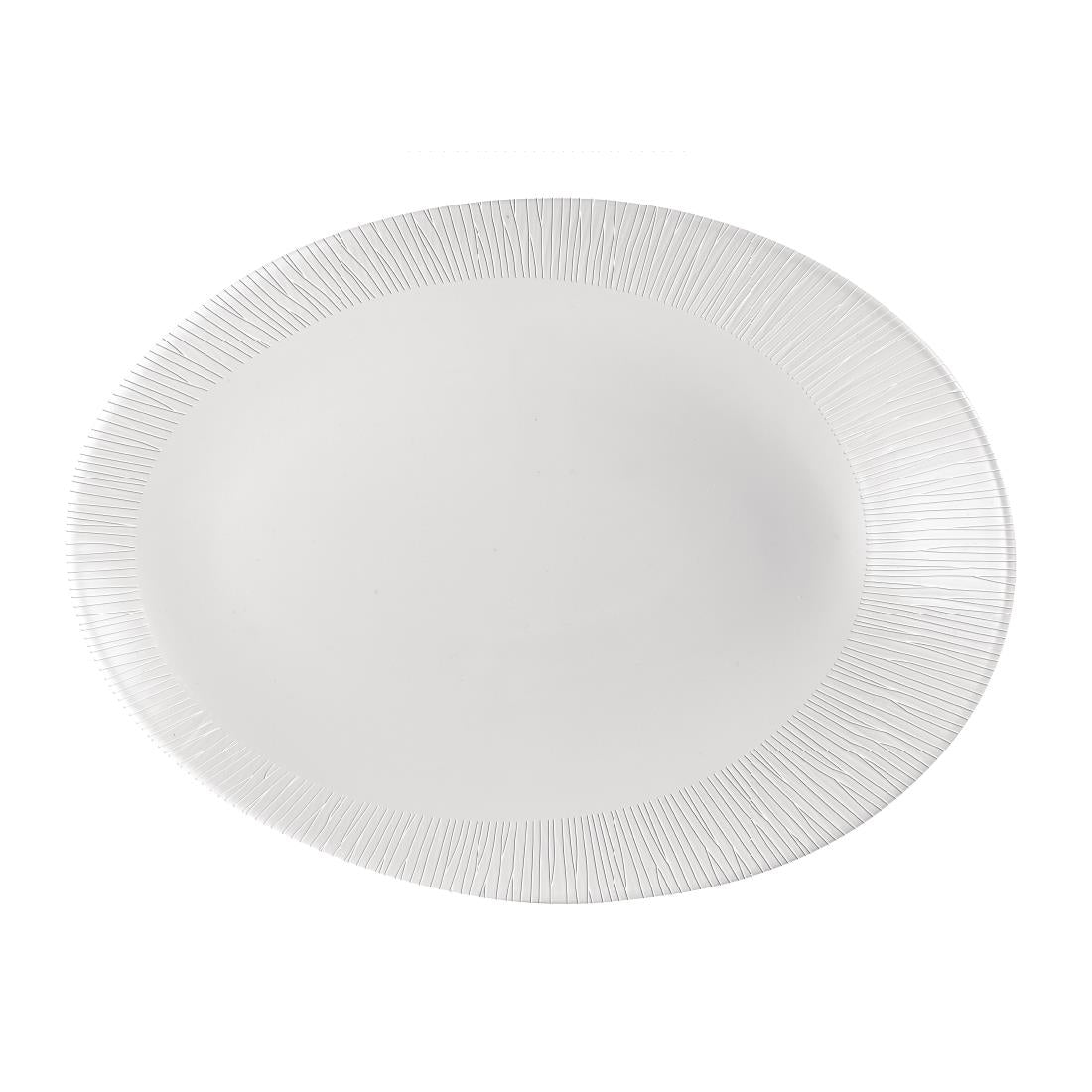 DK423 Churchill Bamboo Oval Plate 350 x 267mm (Pack of 12) JD Catering Equipment Solutions Ltd