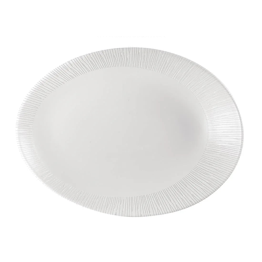 DK423 Churchill Bamboo Oval Plate 350 x 267mm (Pack of 12) - JD Catering Equipment Solutions Ltd