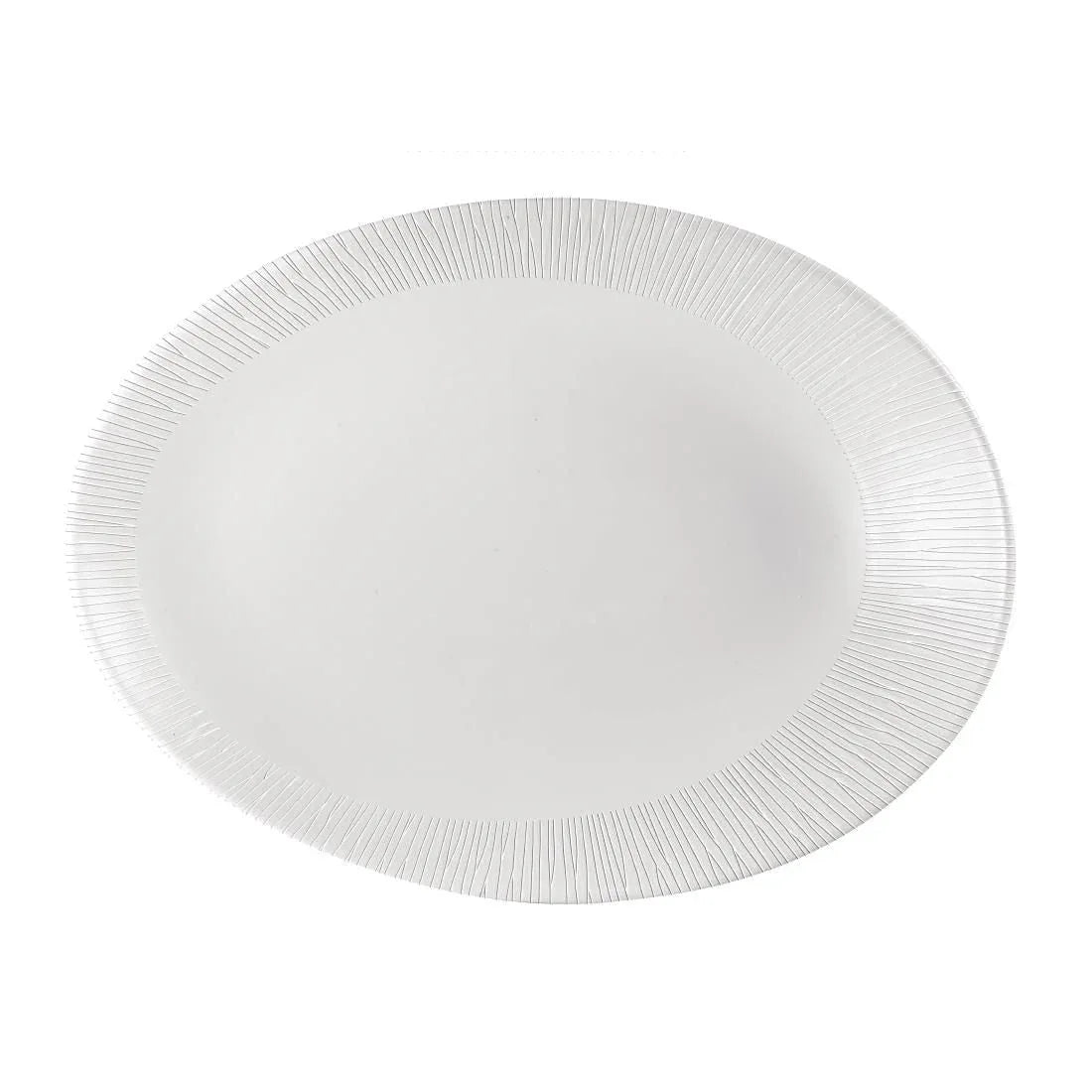 DK423 Churchill Bamboo Oval Plate 350 x 267mm (Pack of 12) - JD Catering Equipment Solutions Ltd
