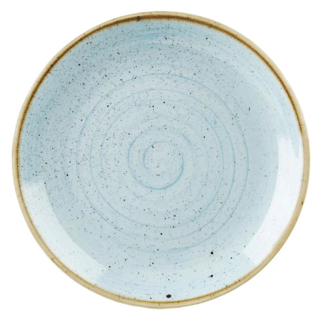 DK501 Churchill Stonecast Round Coupe Plate Duck Egg Blue 200mm (Pack of 12) - JD Catering Equipment Solutions Ltd