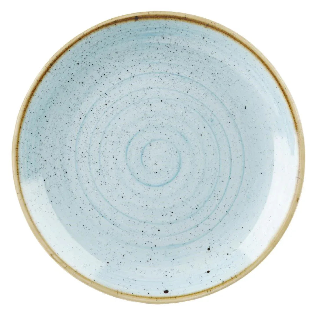 DK501 Churchill Stonecast Round Coupe Plate Duck Egg Blue 200mm (Pack of 12) - JD Catering Equipment Solutions Ltd