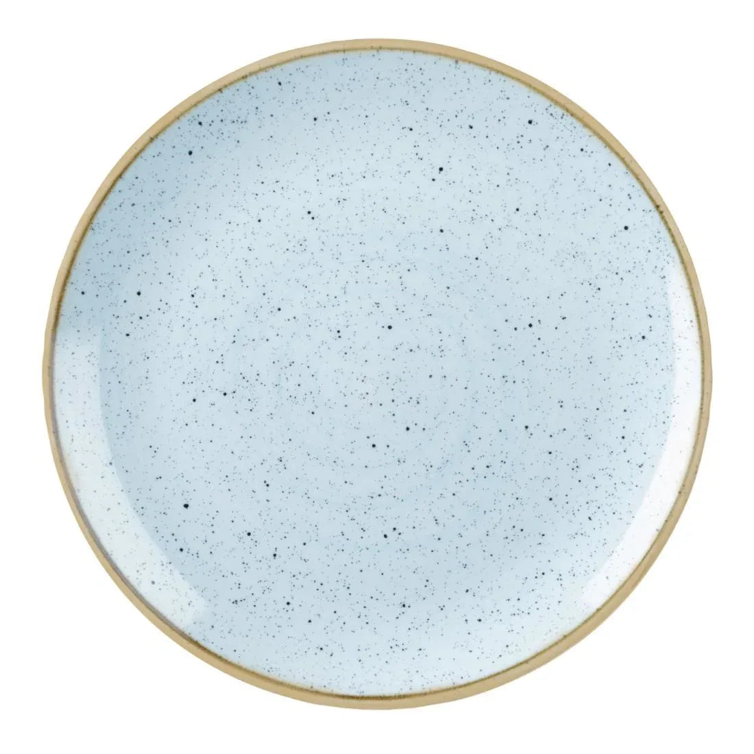 DK502 Churchill Stonecast Round Coupe Plate Duck Egg Blue 165mm (Pack of 12) - JD Catering Equipment Solutions Ltd
