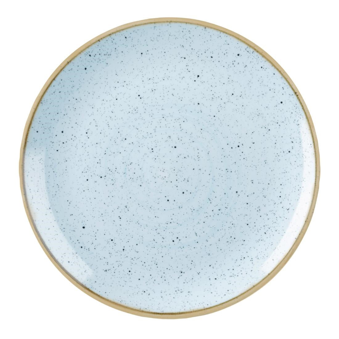 DK502 Churchill Stonecast Round Coupe Plate Duck Egg Blue 165mm (Pack of 12) JD Catering Equipment Solutions Ltd
