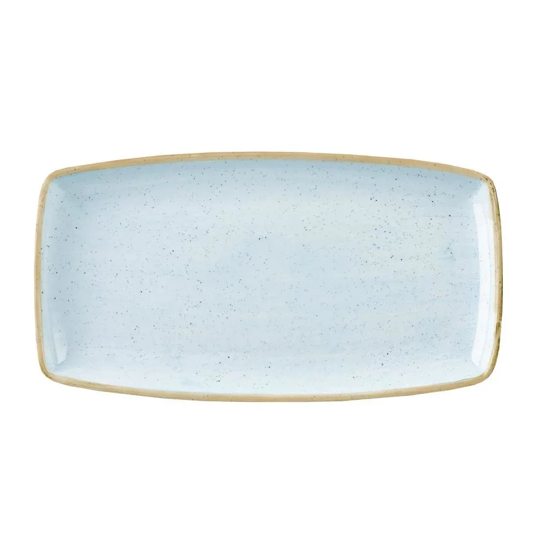 DK509 Churchill Stonecast Rectangular Plate Duck Egg Blue 210mm (Pack of 6) - JD Catering Equipment Solutions Ltd