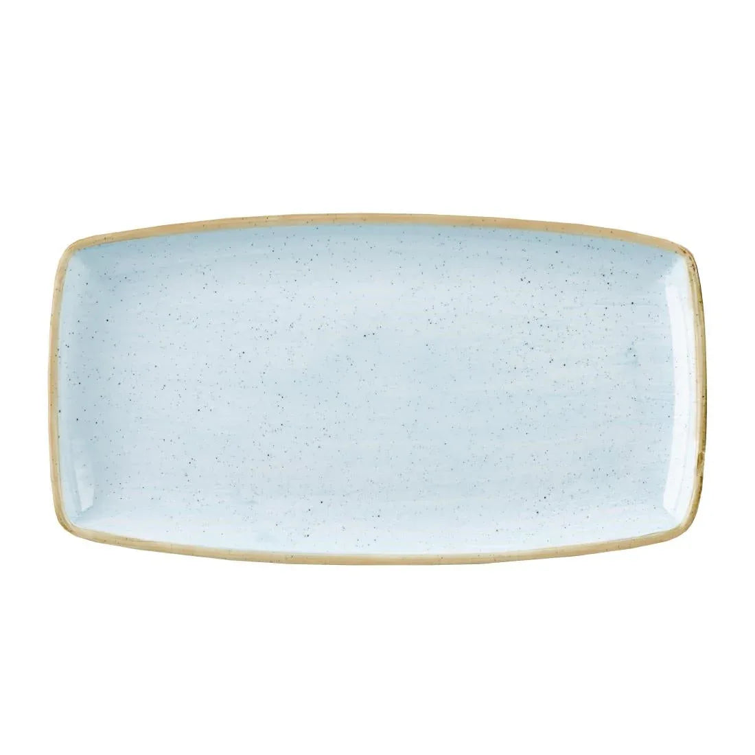 DK509 Churchill Stonecast Rectangular Plate Duck Egg Blue 210mm (Pack of 6) - JD Catering Equipment Solutions Ltd