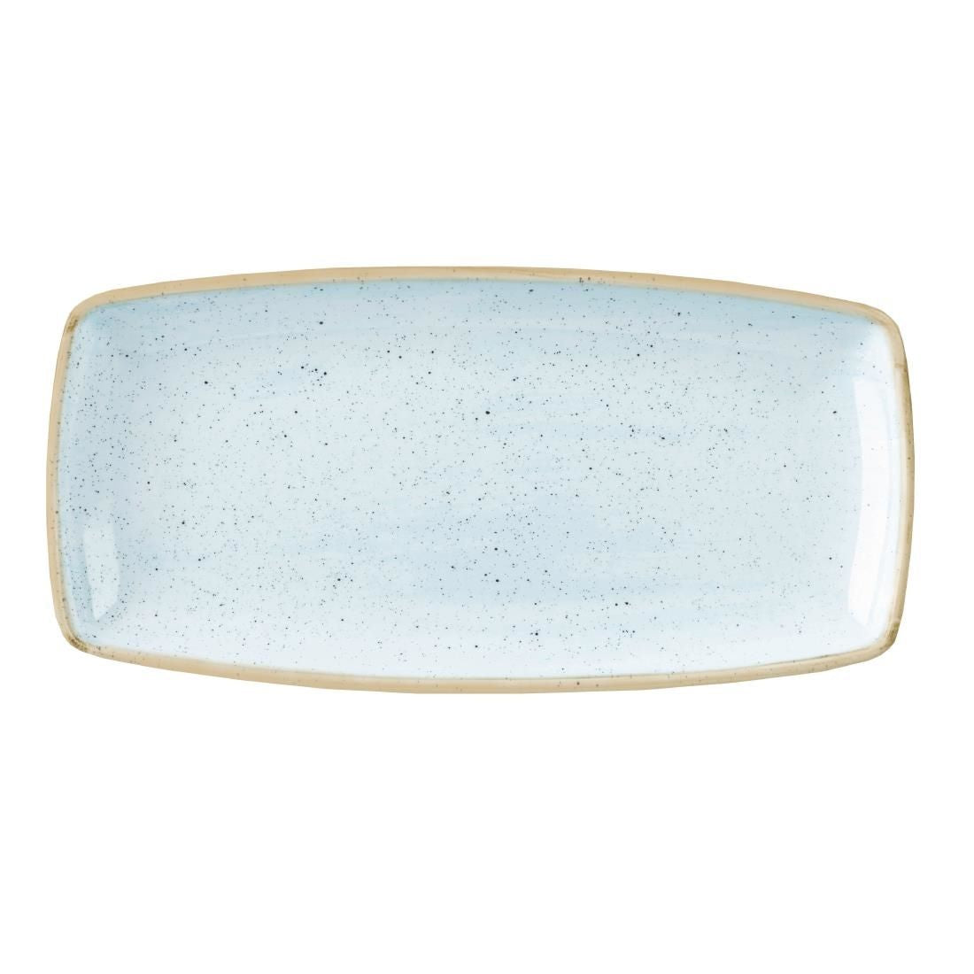 DK510 Churchill Stonecast Rectangular Plate Duck Egg Blue 250mm (Pack of 12) JD Catering Equipment Solutions Ltd