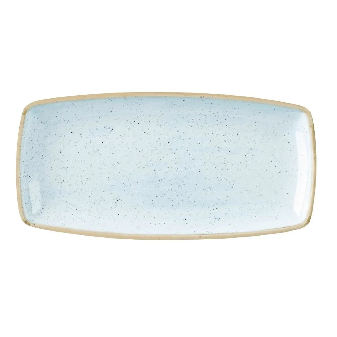 DK510 Churchill Stonecast Rectangular Plate Duck Egg Blue 250mm (Pack of 12) - JD Catering Equipment Solutions Ltd