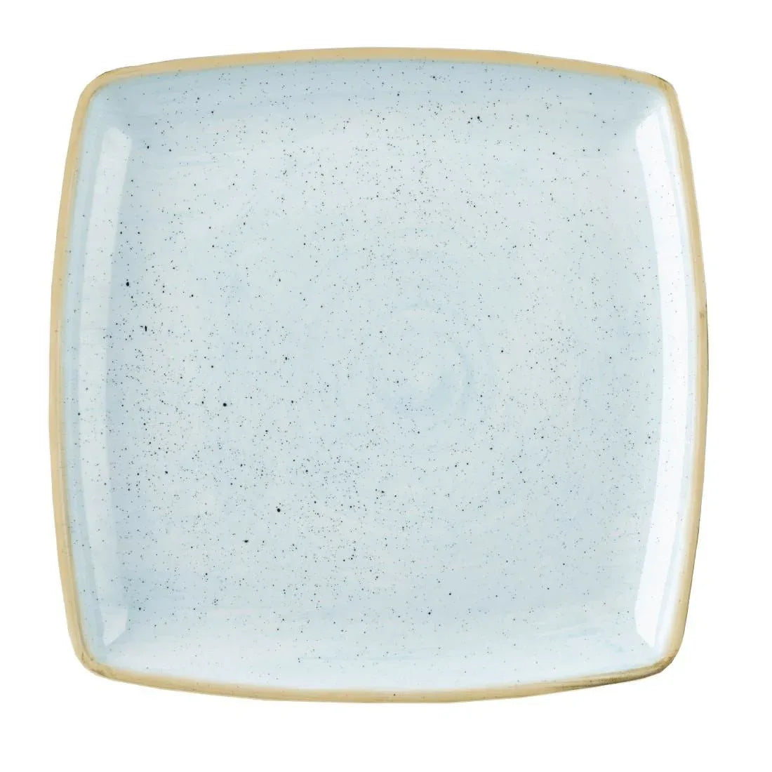 DK511 Churchill Stonecast Deep Square Plate Duck Egg Blue 260mm (Pack of 6) - JD Catering Equipment Solutions Ltd