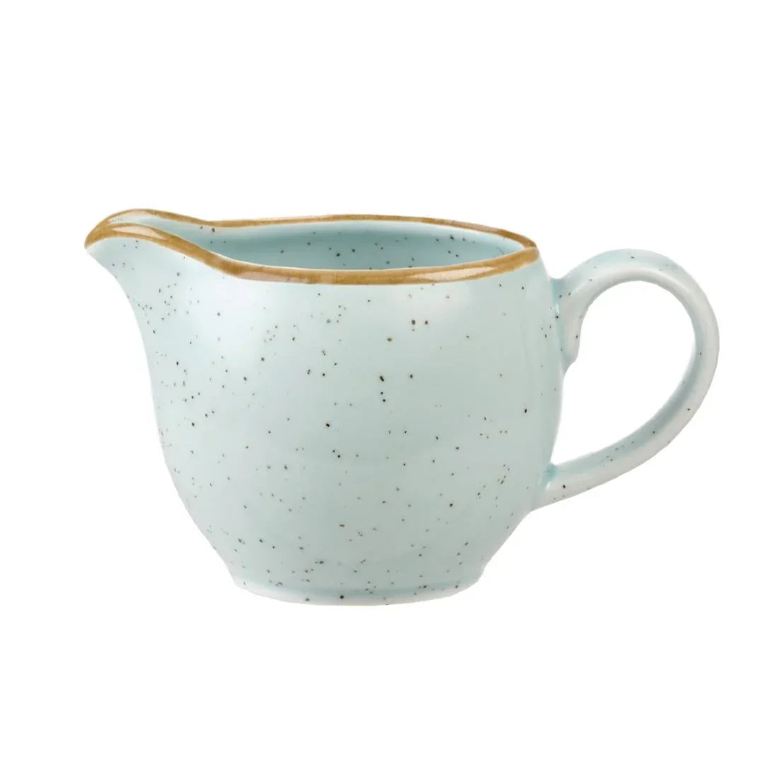 DK516 Churchill Stonecast Milk Jugs Duck Egg Blue 113mm (Pack of 4) - JD Catering Equipment Solutions Ltd