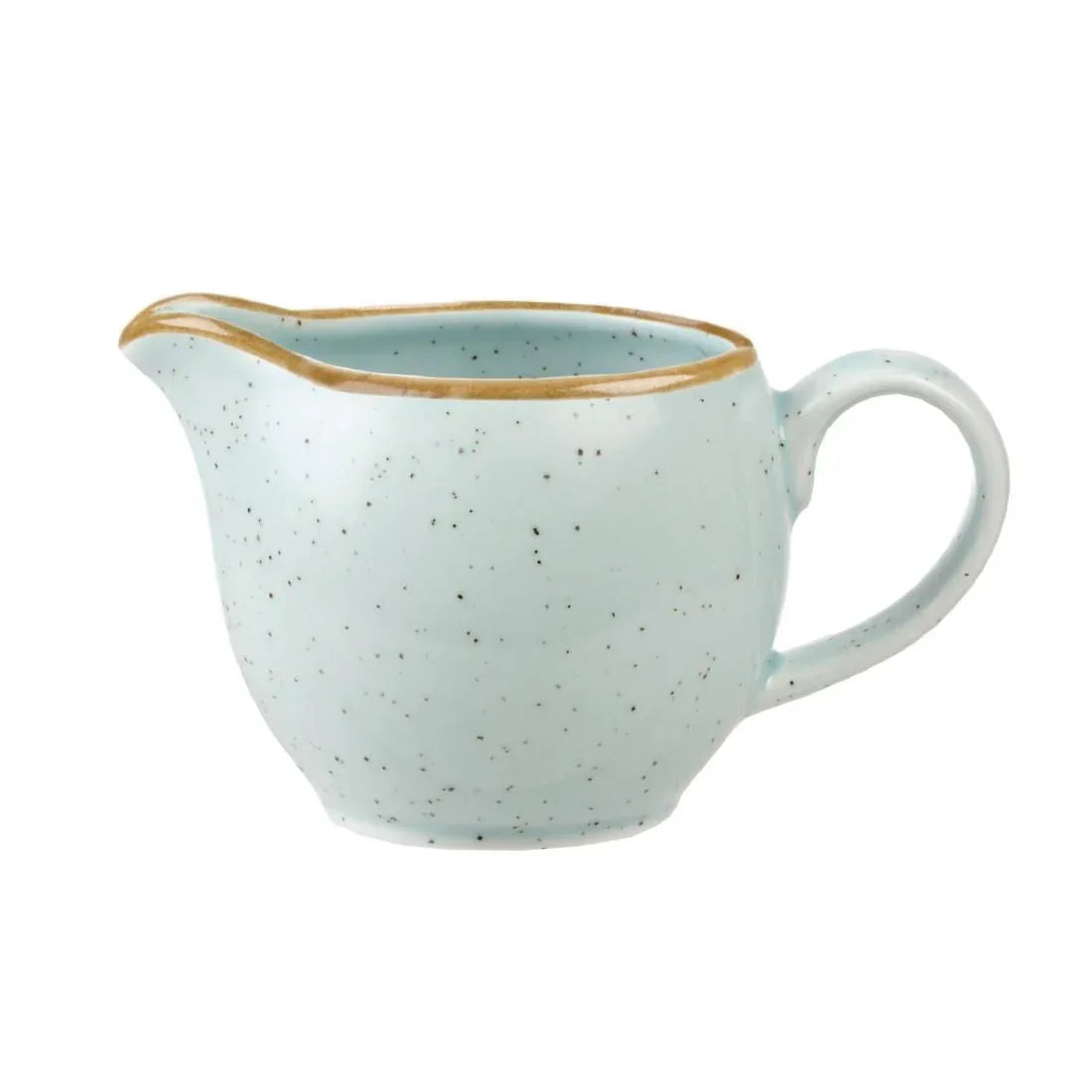 DK516 Churchill Stonecast Milk Jugs Duck Egg Blue 113mm (Pack of 4) - JD Catering Equipment Solutions Ltd