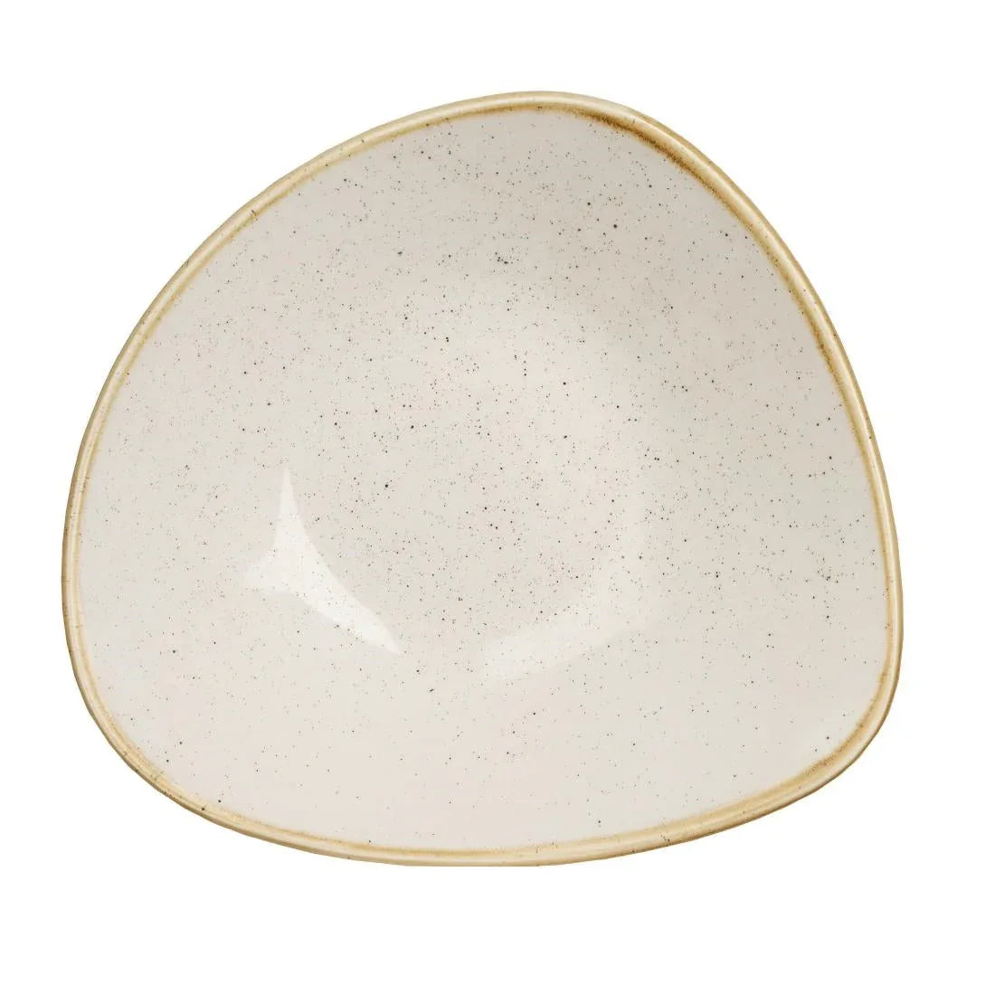DK525 Churchill Stonecast Triangle Bowl Barley White 228mm (Pack of 12) - JD Catering Equipment Solutions Ltd